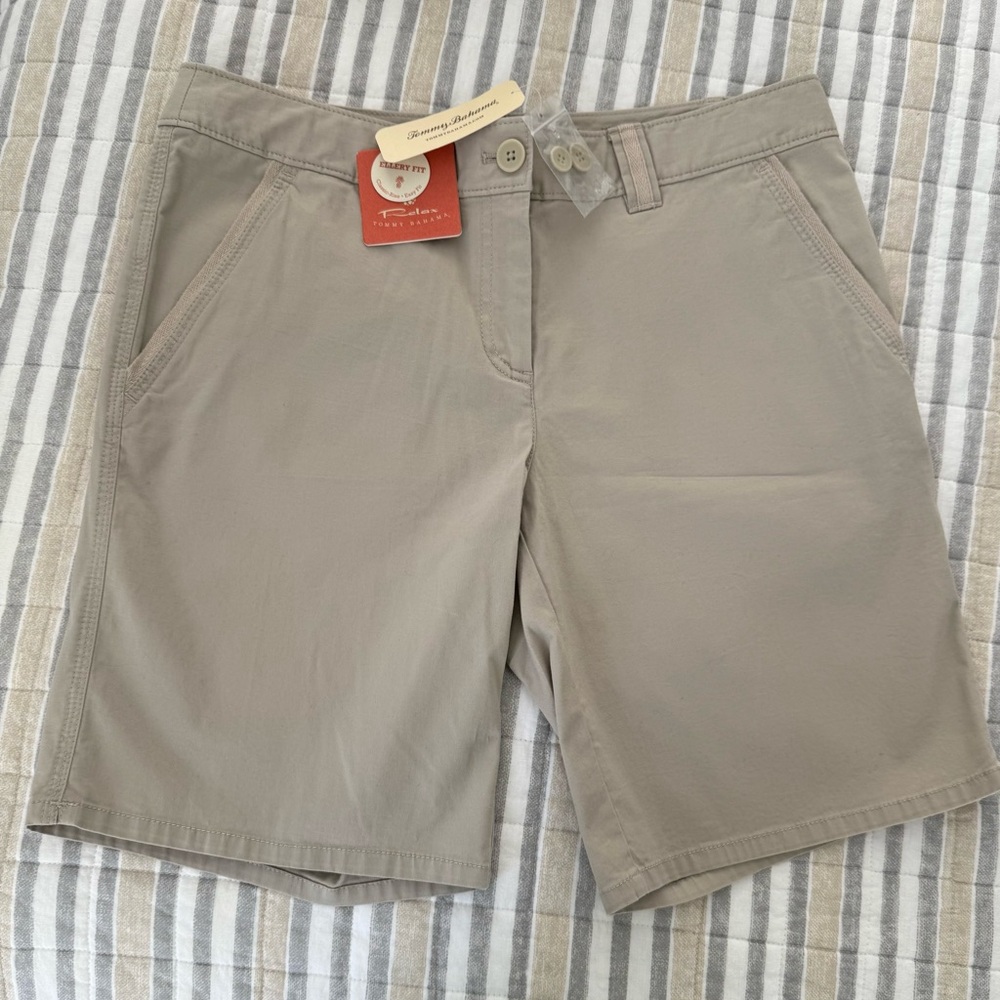 Tommy Bahama Relax Everyday Sz 6 Ellery Fit Khaki Shorts $88 Womens L9 - Picture 10 of 11